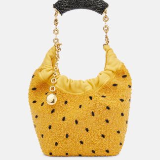 Loewe Cabas Squeeze Fruit Mini en cuir en jaune