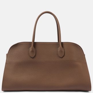 The Row Sac EW Margaux en cuir en marron