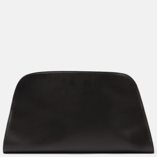 The Row Sac EW Margaux en cuir en noir