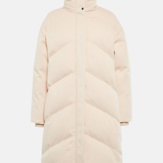 Loro Piana Manteau matelassé en cachemire en beige