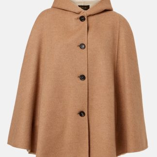 Loro Piana Veste Kae oversize en cachemire en marron