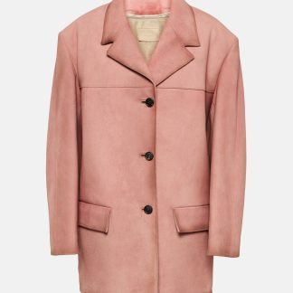 Prada Veste en daim en rose